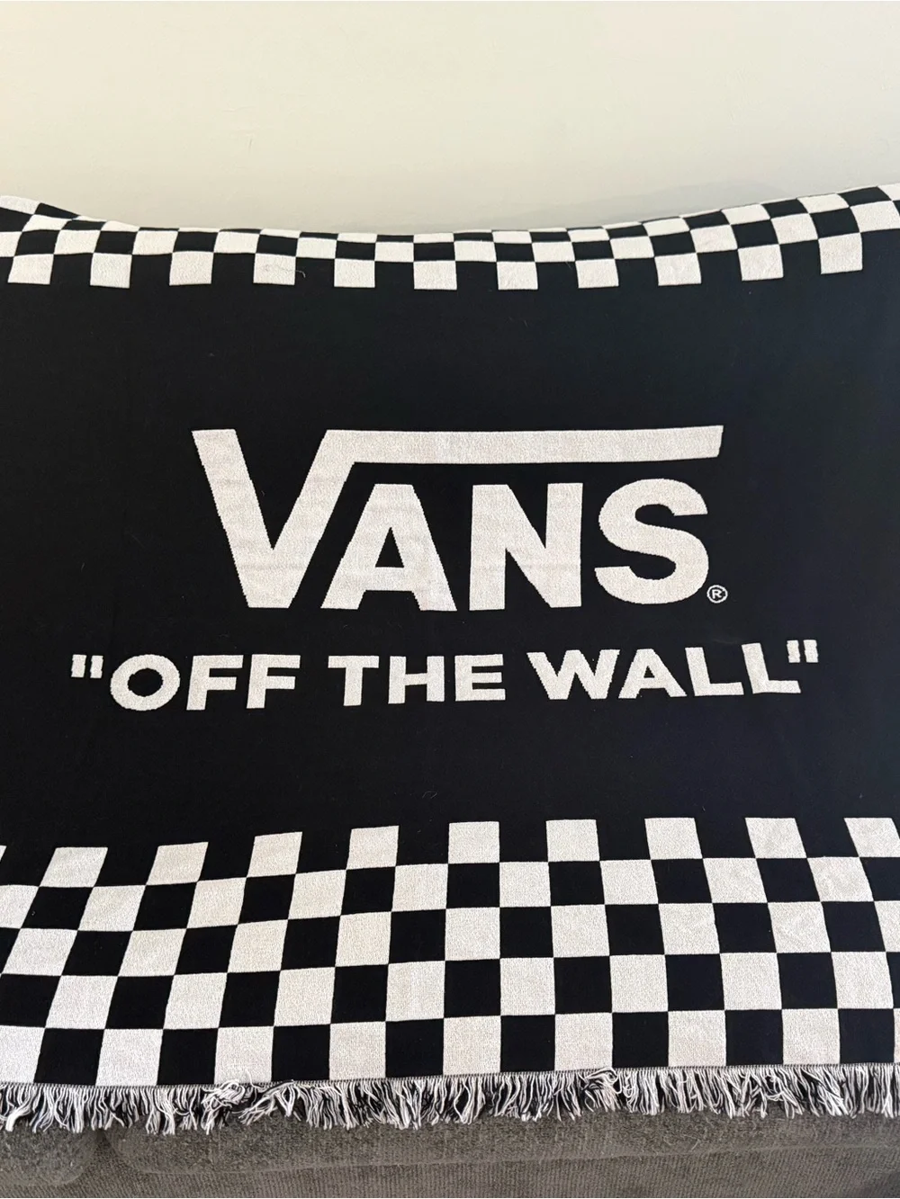 Vans Black & White Checkerboard 'Off The Wall' Tapestry